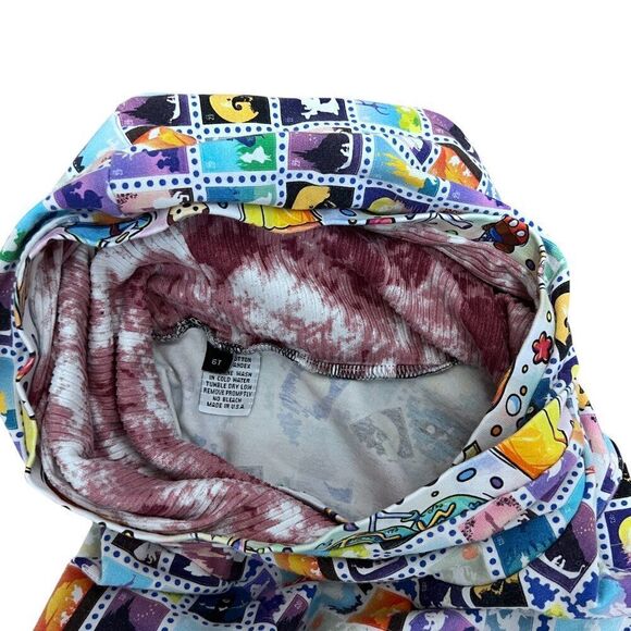 Girls Stamp Disney Parks Theme Crop Long Sleeve Hoodie Size 6T - Picture 4 of 5